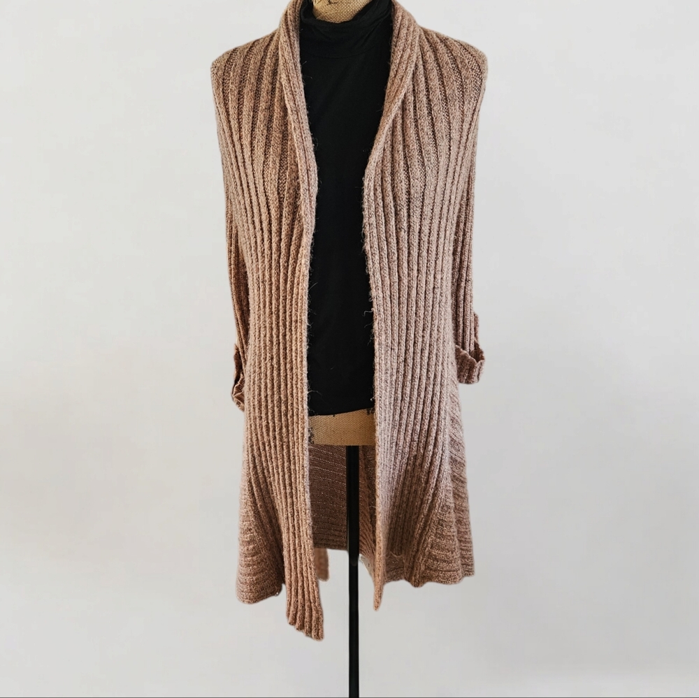 Pale Pink and Gray Sweater NWOT